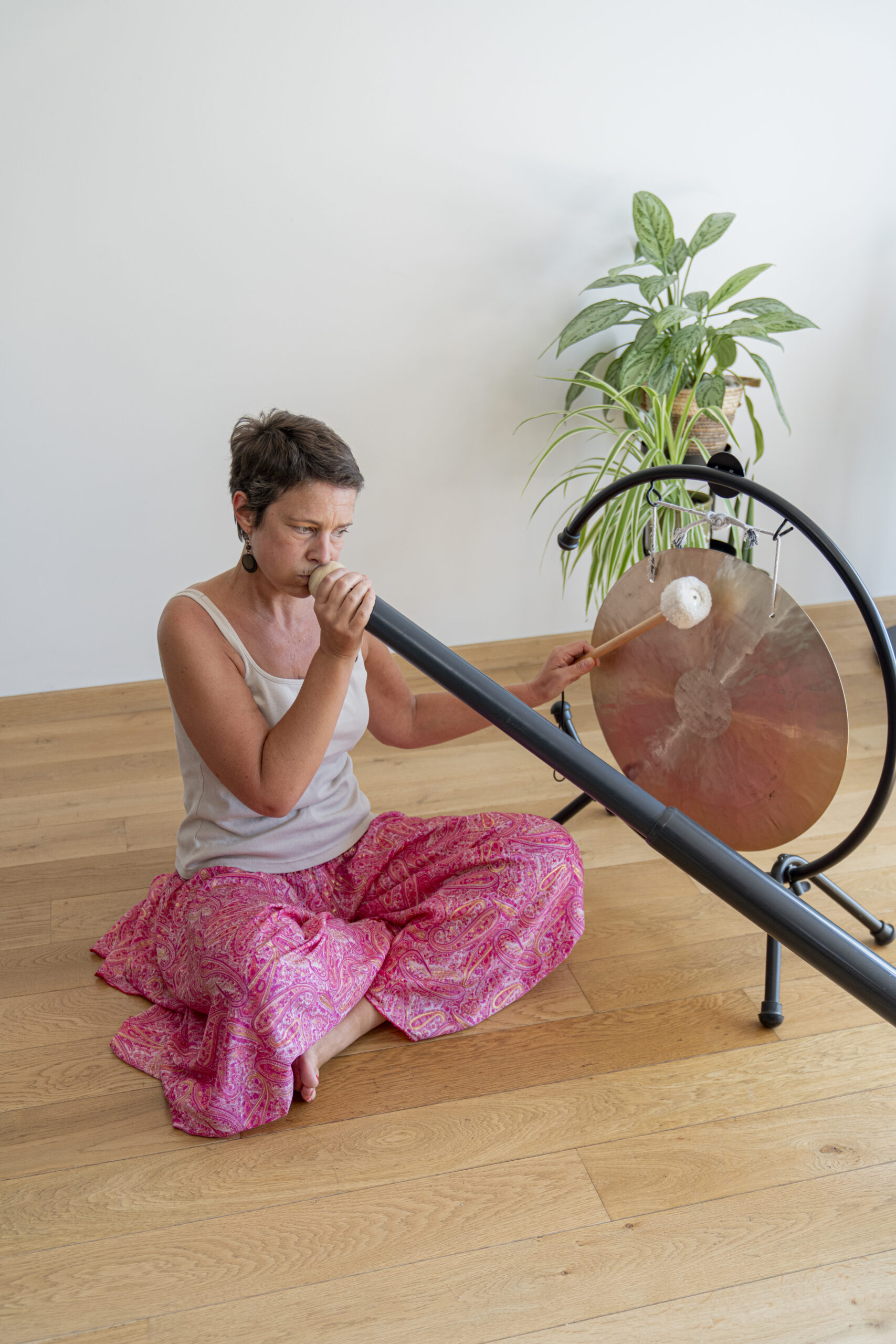 Patricia Robert gong et didgeridoo